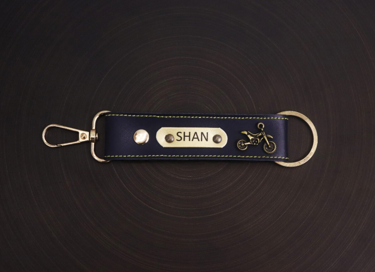 Personalized Leather Keychain