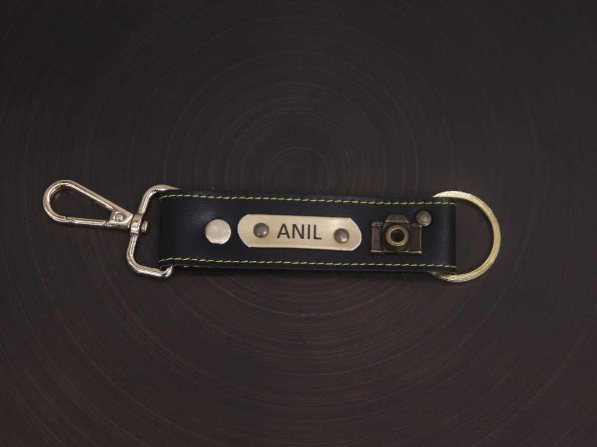 Personalized Leather Keychain