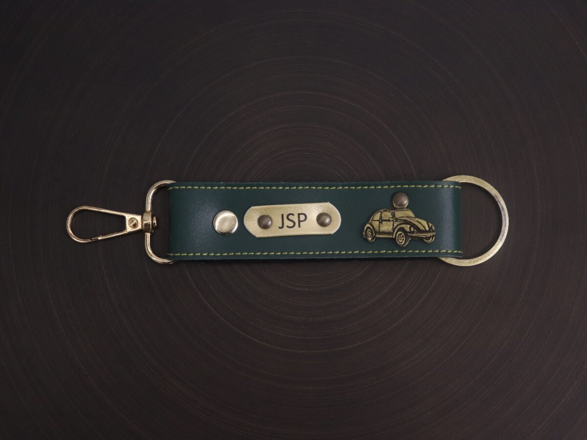 Personalized Leather Keychain