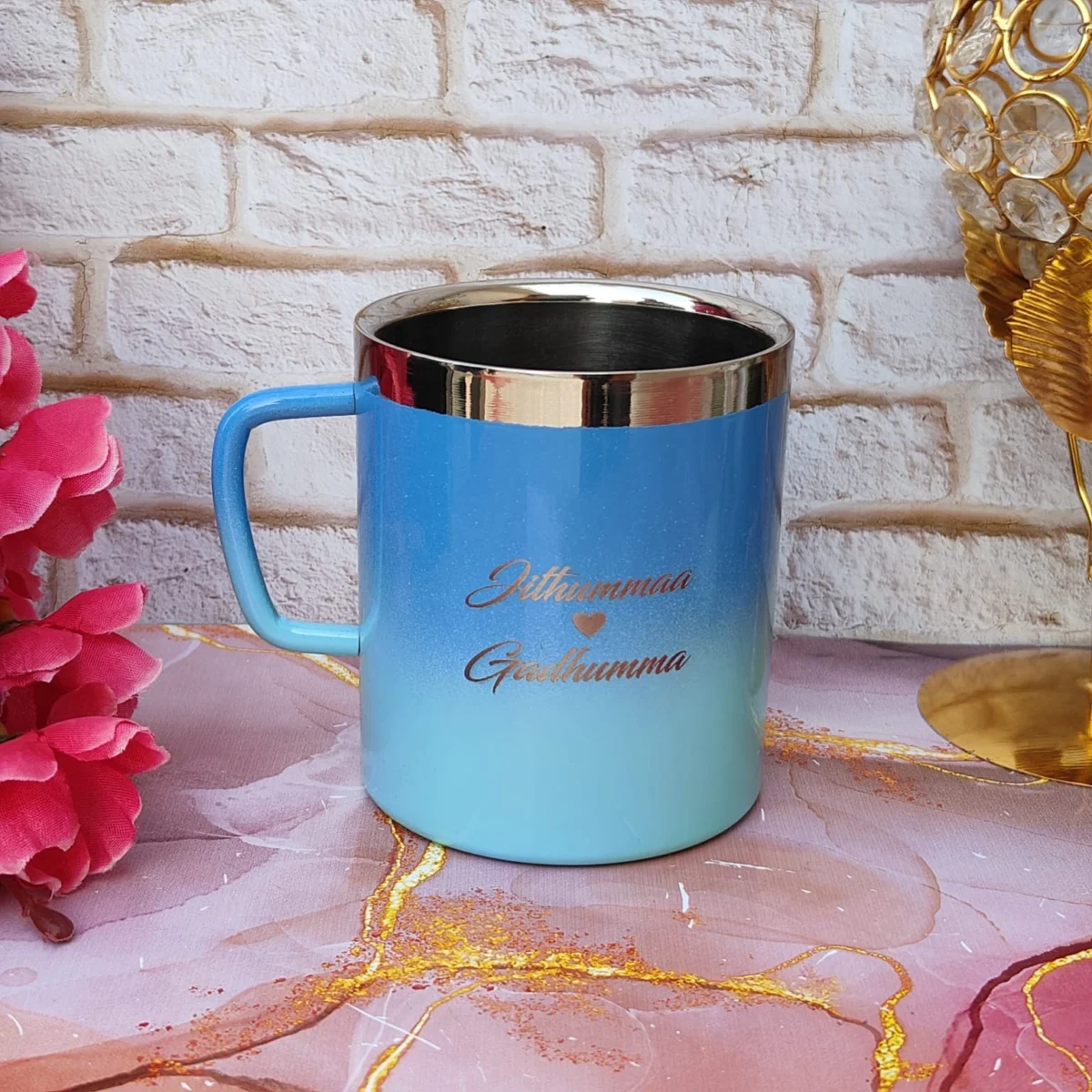 Personalized Blue and Sky Mug