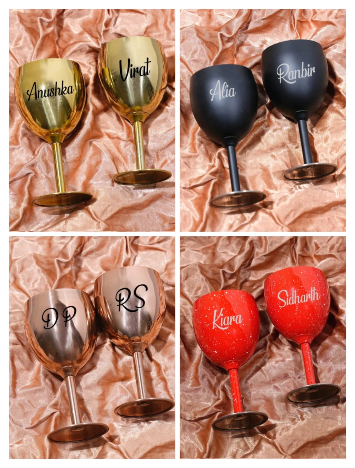 Order Couple Personalised Wine Glasses ...